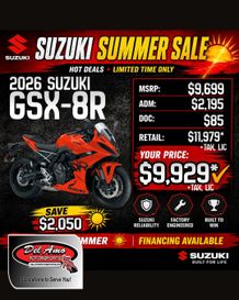 New 2026 Suzuki GSX-8R 