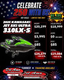 New 2025 Kawasaki JET SKI ULTRA 310LX-S 
