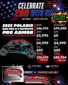 New 2025 Polaris RZR PRO R 4 ULTIMATE - PRO ARMOR 