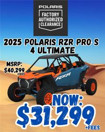 New 2025 Polaris RZR PRO S 4 ULTIMATE 