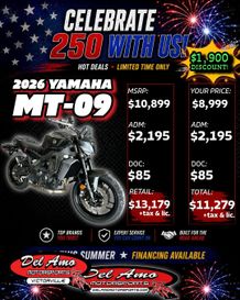 New 2026 Yamaha MT-09 