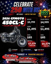 New 2026 CFMOTO 450CL-C 
