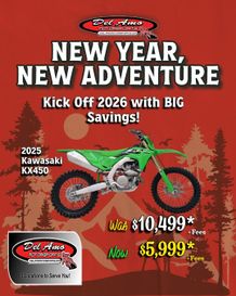 New 2025 Kawasaki KX 450 