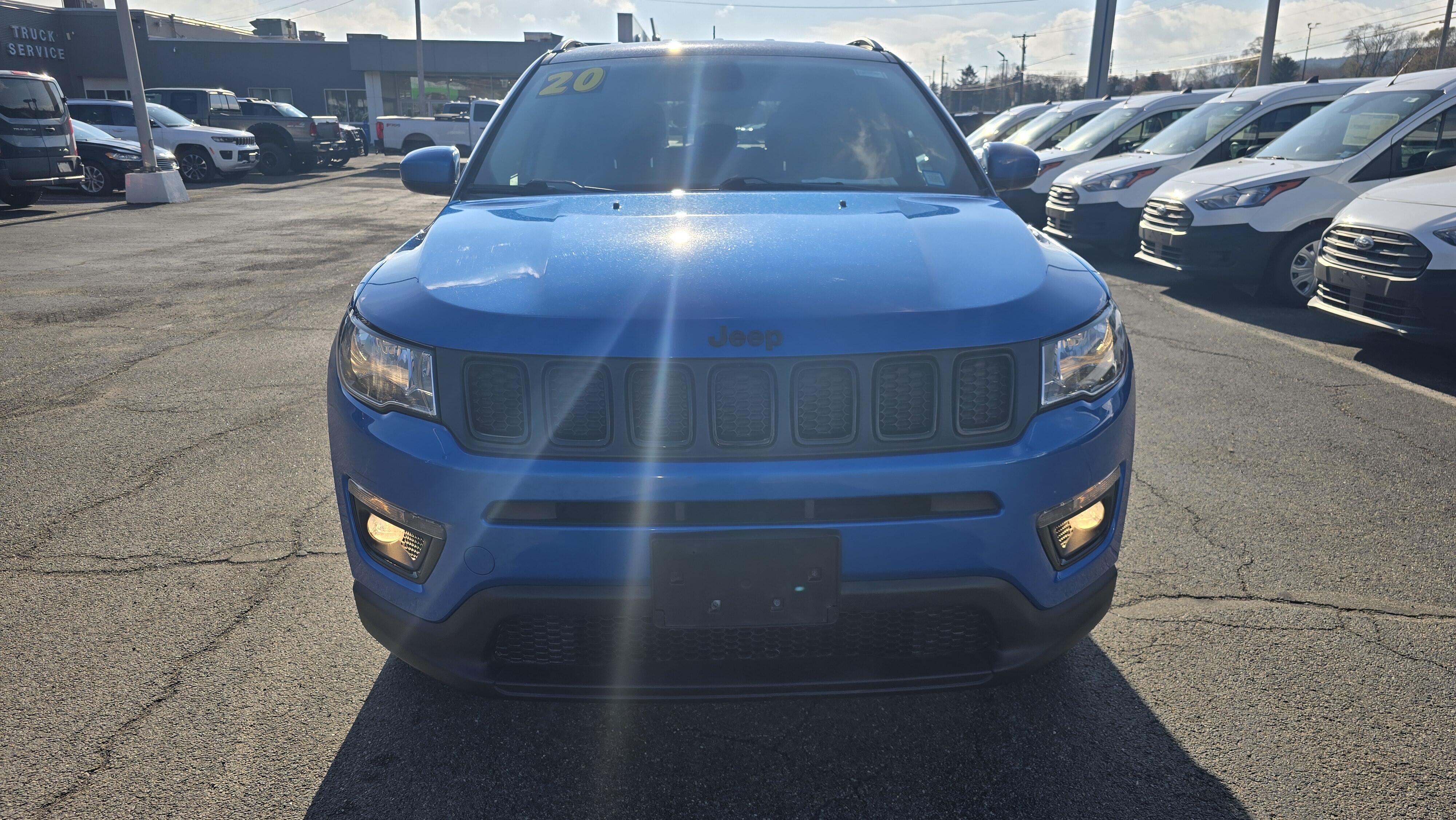 Used 2020 Jeep Compass Altitude with VIN 3C4NJDBB9LT165416 for sale in Elmira, NY