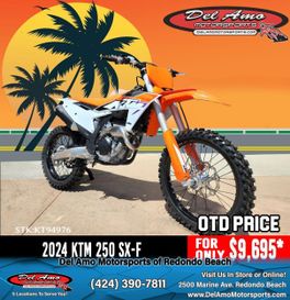 2024 KTM 250 SX  in a ORANGE exterior color. Del Amo Motorsports of Redondo Beach (424) 304-1660 delamomotorsports.com 