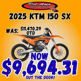 New 2025 KTM 150 SX 