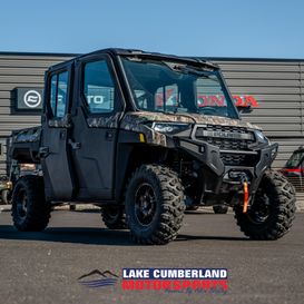 2025 Polaris Ranger Crew XP 1000 NS ED ULT  in a Polaris Pursuit Camo exterior color. Lake Cumberland Motorsports (606)-679-5790 lckmotorsports.com 