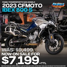 2023 CFMOTO IBEX 800S CF8005US  in a BLUE exterior color. Family PowerSports (877) 886-1997 familypowersports.com 
