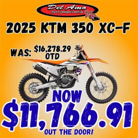 New 2025 KTM 350 XC-F 