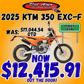 New 2025 KTM 350 EXC-F 