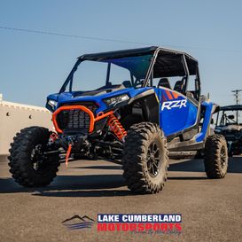 2025 Polaris RZR XP 4 1000 Ultimate  in a Polaris Blue exterior color. Lake Cumberland Motorsports (606)-679-5790 lckmotorsports.com 