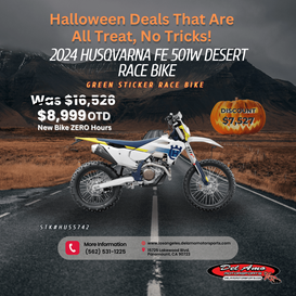 2024 HUSQVARNA FE 501W  in a WHITE exterior color. Del Amo Motorsports of Los Angeles (562) 262-9181 delamomotorsports.com 