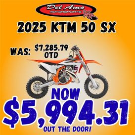 New 2025 KTM 50 SX 
