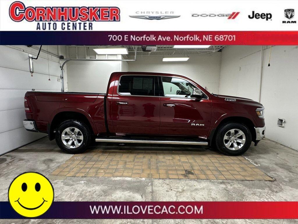 Used 2020 RAM Ram 1500 Pickup Laramie with VIN 1C6SRFJT7LN286244 for sale in Norfolk, NE