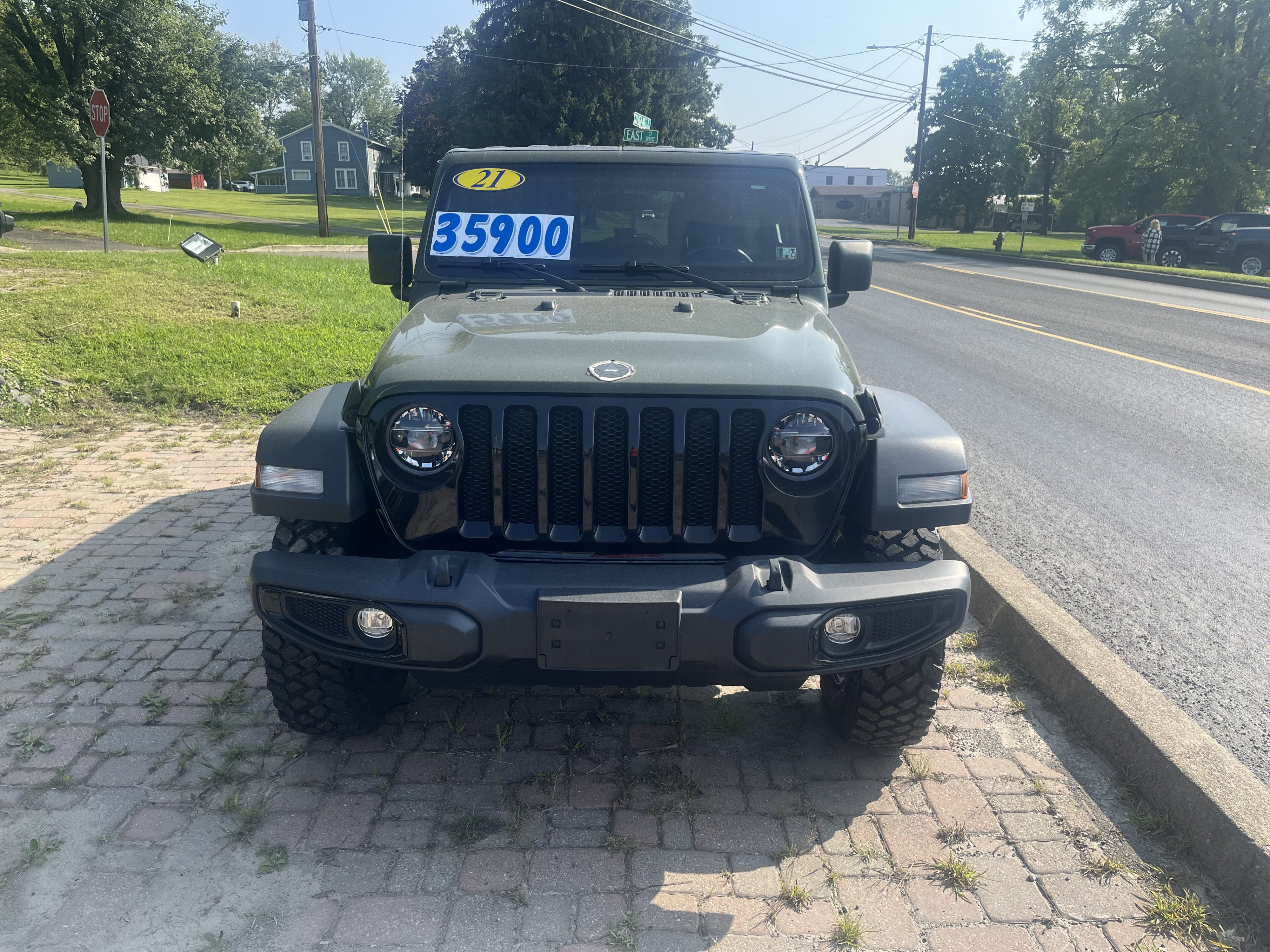 Used 2021 Jeep Wrangler Unlimited Willys with VIN 1C4HJXDN7MW852041 for sale in Towanda, PA