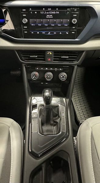 2023 Volkswagen Taos SE w/Sunroof & Black Wheel Pkg in a Pure Gray exterior color and Gray Heated Seatsinterior. Schmelz Countryside Alfa Romeo and Fiat (651) 968-0556 schmelzfiat.com 