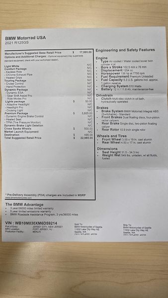 Used 2021 BMW R 1250 GS 
