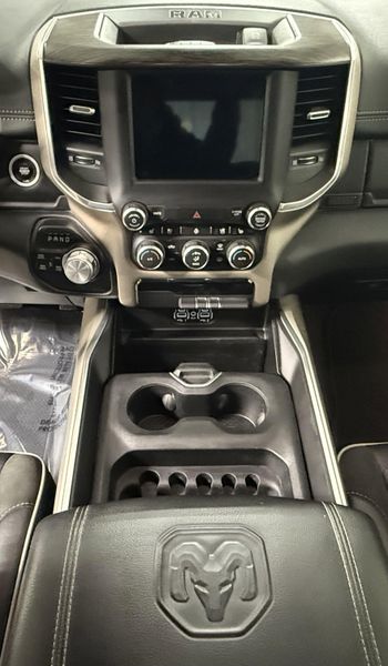 Used 2020 RAM 1500 Laramie in a Bright White Clear Coat exterior color and Blackinterior. Thys Motor Company 319-318-6640 thysmotorco.com 