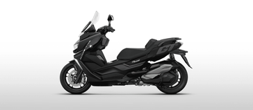 2024 BMW C 400 GT in a BLACK STORM METALLIC 2 exterior color. Cross Country Cycle 201-288-0900 crosscountrycycle.net 