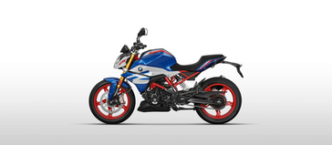 2024 BMW G 310 R in a RACING BLUE METALLIC exterior color. Cross Country Cycle 201-288-0900 crosscountrycycle.net 