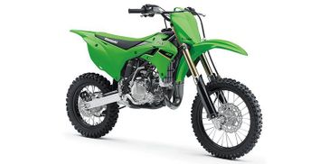 2022 Kawasaki KX 85 in a Lime Green exterior color. New England Powersports 978 338-8990 pixelmotiondemo.com 