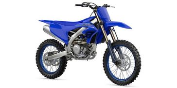 2024 Yamaha YZ 450F in a Team Yamaha Blue exterior color. Parkway Cycle (617)-544-3810 parkwaycycle.com 