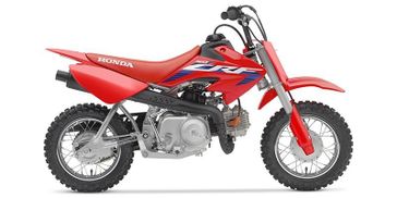 2023 Honda CRF 50F in a Red exterior color. New England Powersports 978 338-8990 pixelmotiondemo.com 