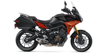 2020 Yamaha Tracer in a Black Orange exterior color. Parkway Cycle (617)-544-3810 parkwaycycle.com 