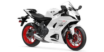 2023 Yamaha YZF in a Intensity White exterior color. New England Powersports 978 338-8990 pixelmotiondemo.com 