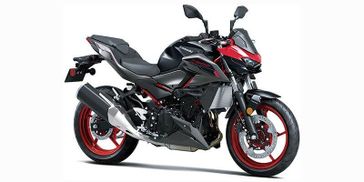 2025 KAWASAKI Z500 SE ABS CANDY PERSIMMON RED AND METALLIC FLAT SPARK BLACK AND METALLIC MATTE GRAPHENESTEEL GRAY