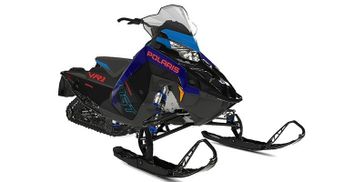 2023 Polaris INDY VR1 137 in a Black/Blue exterior color. New England Powersports 978 338-8990 pixelmotiondemo.com 