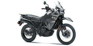 2023 Kawasaki KLR 650 in a Pearl Storm Gray exterior color. New England Powersports 978 338-8990 pixelmotiondemo.com 