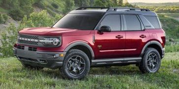 2024 Ford Bronco Sport Outer Banks in a Green exterior color. Fillback Highland Ford (844) 813-4152 pixelmotiondemo.com 