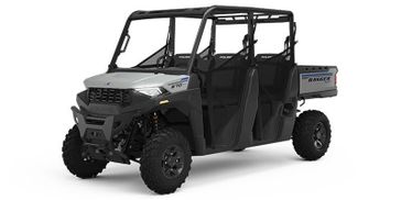 2023 Polaris Ranger Crew SP 570 in a Ghost Gray exterior color. New England Powersports 978 338-8990 pixelmotiondemo.com 
