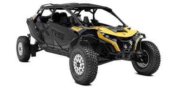 2025 Can-Am MAVERICK R MAX X RS WITH SMARTSHOX 999T DCT CARBON BLACK AND NEO YELLOW