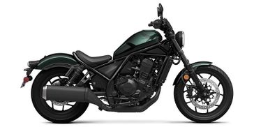 2023 Honda Rebel 1100 in a Green Met exterior color. New England Powersports 978 338-8990 pixelmotiondemo.com 