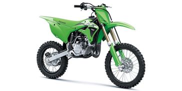 2024 Kawasaki KX 112 in a Lime Green exterior color. New England Powersports 978 338-8990 pixelmotiondemo.com 