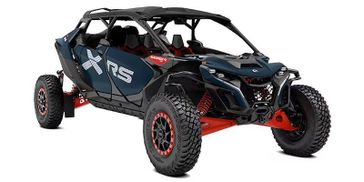 2025 Can-Am MAVERICK R MAX X RS WITH SMARTSHOX 999T DCT DUSTY NAVY AND LEGION RED