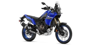2024 Yamaha Tenere in a Team Yamaha Blue exterior color. Parkway Cycle (617)-544-3810 parkwaycycle.com 