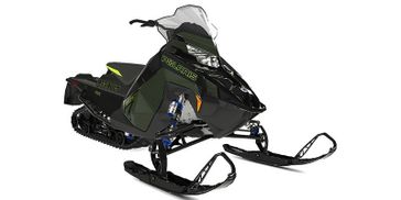 2024 Polaris Switchback Assault in a Army Green/Gloss Black/Neon exterior color. New England Powersports 978 338-8990 pixelmotiondemo.com 
