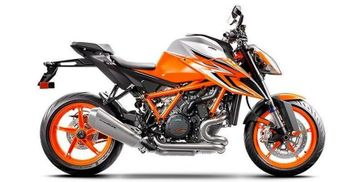 2023 KTM Super Duke in a Orange exterior color. New England Powersports 978 338-8990 pixelmotiondemo.com 