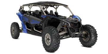 2024 Can-Am MAVERICK X3 MAX X RS WITH SMARTSHOX TURBO RR DAZZLING BLUE AND CARBON BLACK