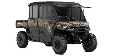 2025 CAN-AM DEFENDER MAX LIMITED CAB HD10 WILDLAND CAMO in a WILDLAND CAMO exterior color. Family PowerSports (877) 886-1997 familypowersports.com 