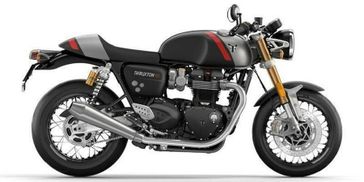 2022 Triumph Thruxton in a Matte Storm Gray exterior color. New England Powersports 978 338-8990 pixelmotiondemo.com 