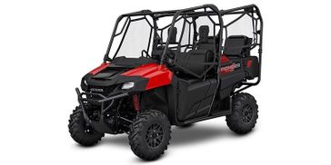 2024 Honda Pioneer 700-4 in a Avenger Red exterior color. Parkway Cycle (617)-544-3810 parkwaycycle.com 