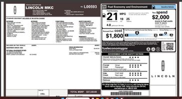Used 2019 Lincoln MKC Standard