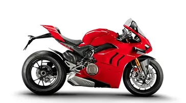 2023 Ducati Panigale V4 S  in a RED exterior color. SoSo Cycles 877-344-5251 sosocycles.com 