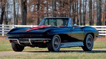 1967 Chevrolet Corvette Convertible in a Tuxedo Black exterior color and Redinterior. Lotus of Dallas (214) 483-9040 lotusofdallas.com 