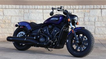 2025 INDIAN MOTORCYCLE INDIAN SCOUT BOBBER LIMITED WITH TECHNOLOGY PACKAGE SPIRIT BLUE METALLIC