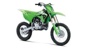 2024 Kawasaki KX 112 in a Lime Green exterior color. New England Powersports 978 338-8990 pixelmotiondemo.com 